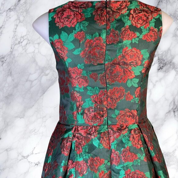 Pink Martini Carnation Floral Jacquard Dress - Picture 9 of 11